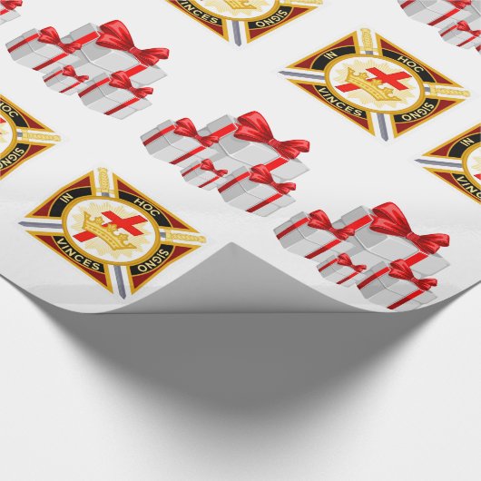Knights Templar Geschenkpapier (Ecke)