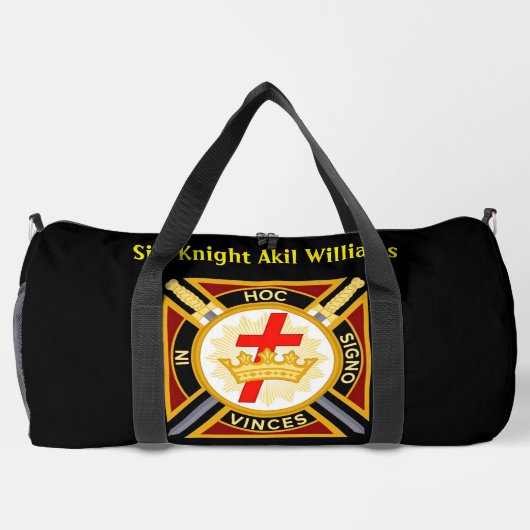 Knights Templar Große Duffel Tasche (Rückseite)