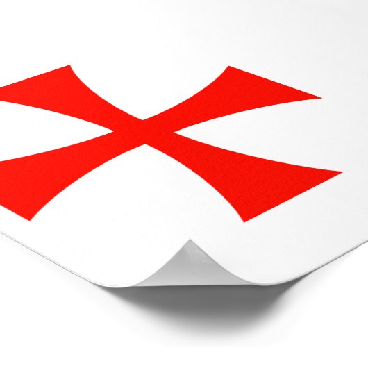 Knights Templar Image Poster (Ecke)