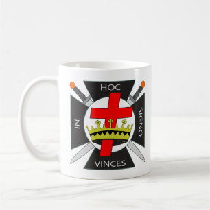 Knights Templar Kaffeetasse, IN HOC SIGNO VINCES Kaffeetasse