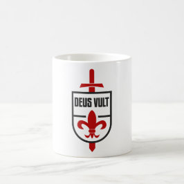 Knights Templar Mittelalterlicher DEUS VULT Kreuzf Kaffeetasse