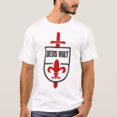 Knights Templar MOTTO DEUS VULT T - Shirt (Vorderseite)