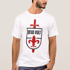 Knights Templar MOTTO DEUS VULT T - Shirt