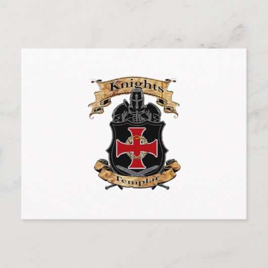 Knights Templar Postkarte (Vorderseite)