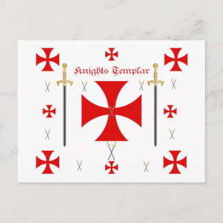 Knights Templar Postkarte