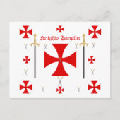 Knights Templar Postkarte (Vorderseite)