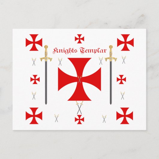 Knights Templar Postkarte (Vorderseite)