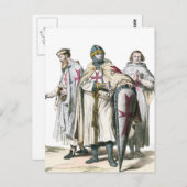Knights Templar Postkarte (Vorne/Hinten)