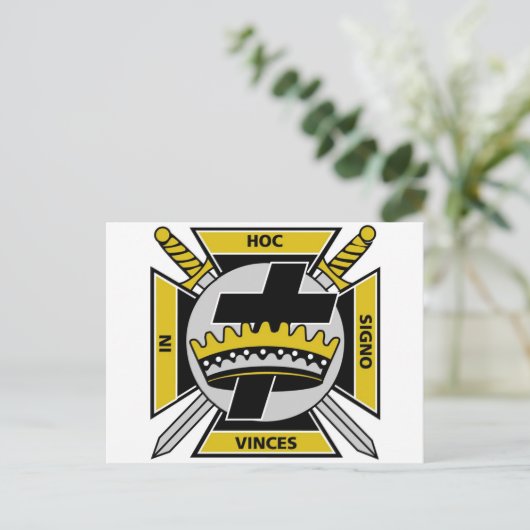 Knights Templar Postkarte (Stehend Vorderseite)