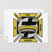 Knights Templar Postkarte (Vorne/Hinten)
