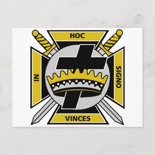 Knights Templar Postkarte (Vorderseite)