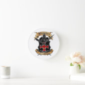 Knights Templar Runde Wanduhr (Zuhause)