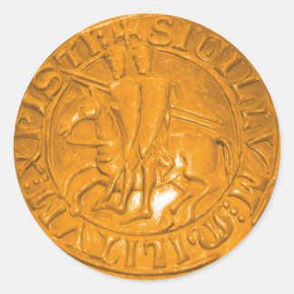 Knights Templar Runder Aufkleber