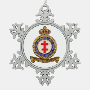 KNIGHTS TEMPLAR SCHNEEFLOCKEN Zinn-Ornament