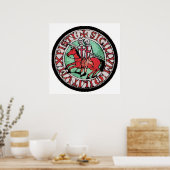 Knights Templar Seal Poster (Küche)