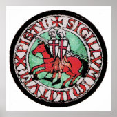 Knights Templar Seal Poster (Vorne)