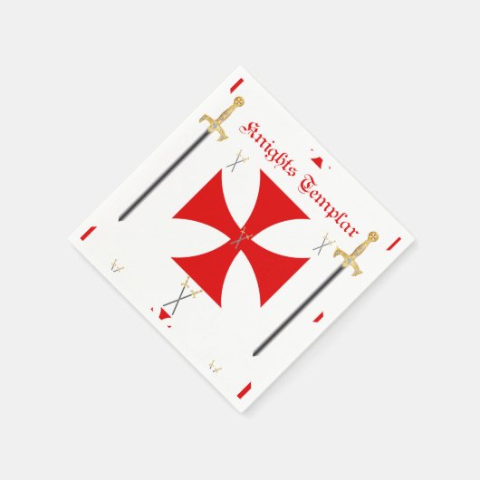 Knights Templar Serviette (Ecke)