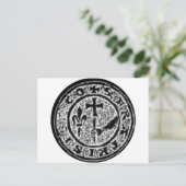 Knights Templar Siegel #2 Postkarte (Stehend Vorderseite)