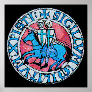 Knights Templar Siegel Poster