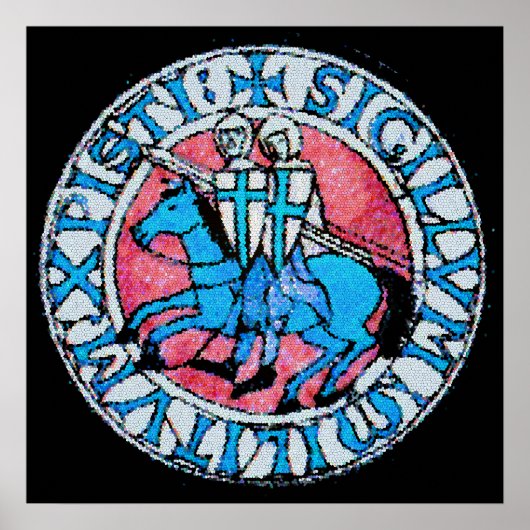 Knights Templar Siegel Poster (Vorne)