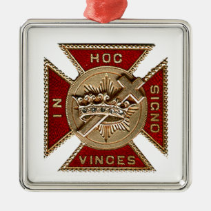 KNIGHTS TEMPLAR SILBERNES ORNAMENT