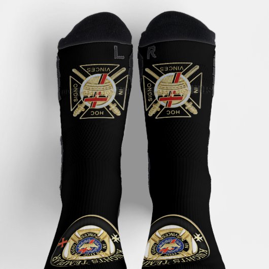 Knights Templar Socken (Oben)
