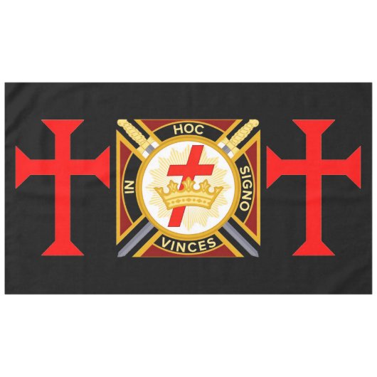 Knight's Templar Tischdecke (Vorderseite (Horizontal))