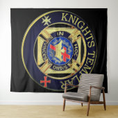 Knights Templar Wandteppich (Beispiel (Horizontal))