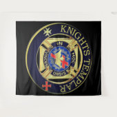 Knights Templar Wandteppich (Vorderseite (Horizontal))