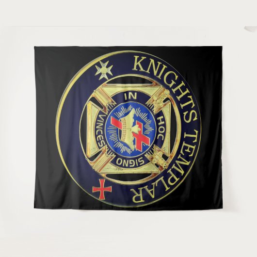 Knights Templar Wandteppich (Vorderseite (Horizontal))