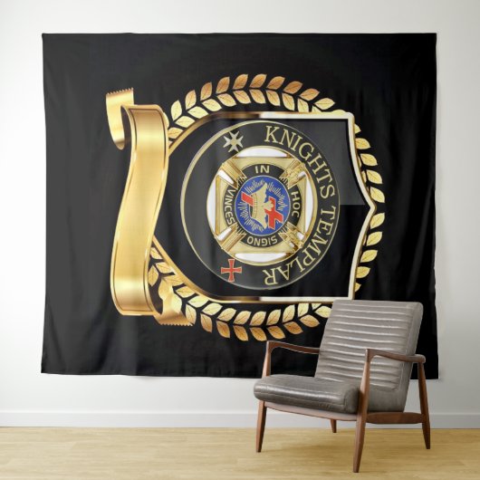 Knights Templar Wandteppich (Beispiel (Horizontal))