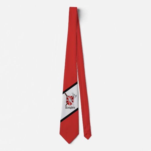 Knights Vikings Warriors Mascot Football Necktie Krawatte (Vorderseite)