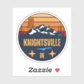 Knightsville, Indiana Aufkleber (Blatt)