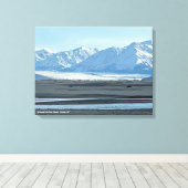 Knik Glacier Print @3Typs1life Leinwanddruck (Insitu (Holzboden))