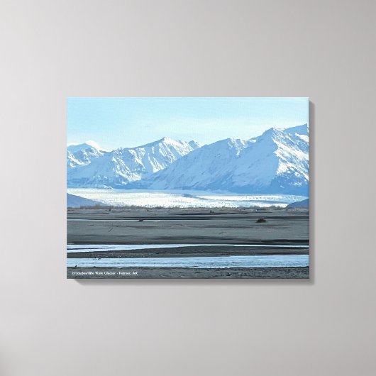 Knik Glacier Print @3Typs1life Leinwanddruck (Vorderseite)