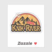 Knik River, Alaska Sticker (Blatt)