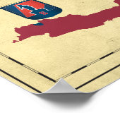 KNIL Territorial Troepen Kommando Overzicht Poster (Ecke)