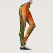 Kniphofia Uvaria Orange Blume Legierung Leggings (Rechts)