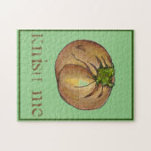 Knish (Kiss) Me NYC Jüdischer Deli Spinach Knishin Puzzle (Horizontal)