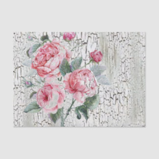 Knistern und Vintage Rosen Seidenpapier