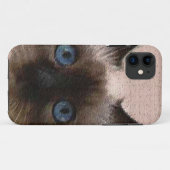 Knisternaltes der siamesischen Katze gebrochenes Case-Mate iPhone Hülle (Rückseite (Horizontal))