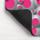 Knisternde Blasen Hot Pink Mouse Pad Mousepad (Ecke)
