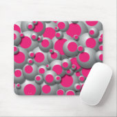 Knisternde Blasen Hot Pink Mouse Pad Mousepad (Mit Mouse)