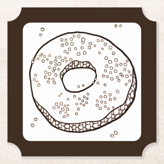 KNIT DONUT Ticket Papier Untersetzer (Vorderseite)