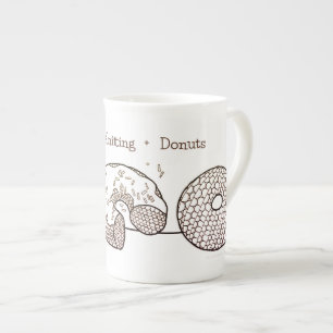 KNIT DONUTS Bone China Tasse