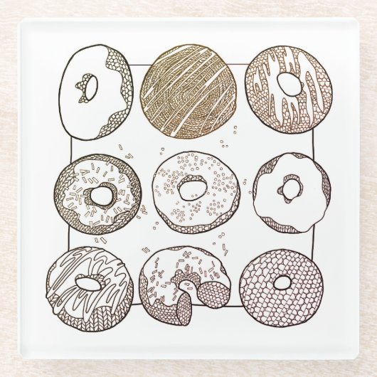 KNIT DONUTS Glasuntersetzer  (Vorderseite)