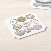 KNIT DONUTS Ticket Papieruntersetzer Untersetzer (angewinkelt)