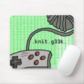 .knit.g33k mousepad (Mit Mouse)