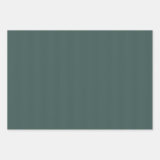 Knit pattern simple dark green Christmas holiday Geschenkpapier Set (Vorderseite 3)