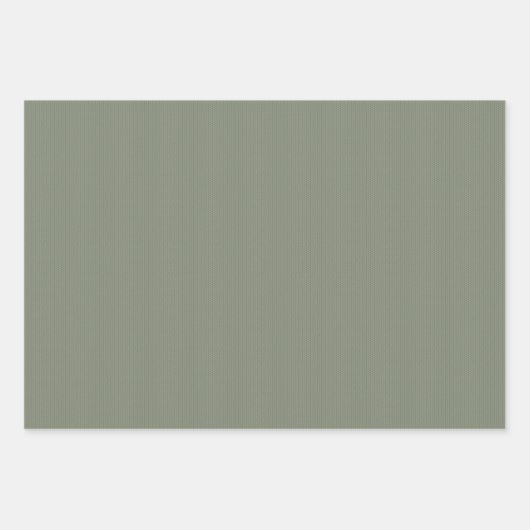 Knit pattern simple sage green Christmas holiday Geschenkpapier Set (Vorderseite)